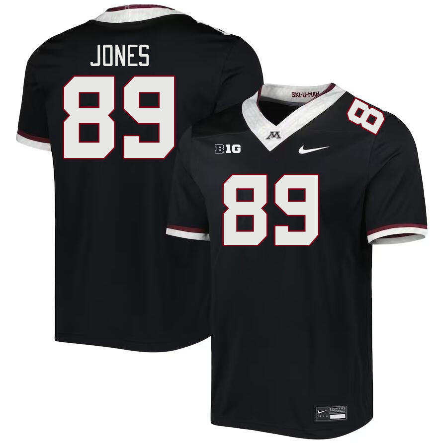 Men #89 Nathan Jones Minnesota Golden Gophers College Football Jerseys Stitched-Black